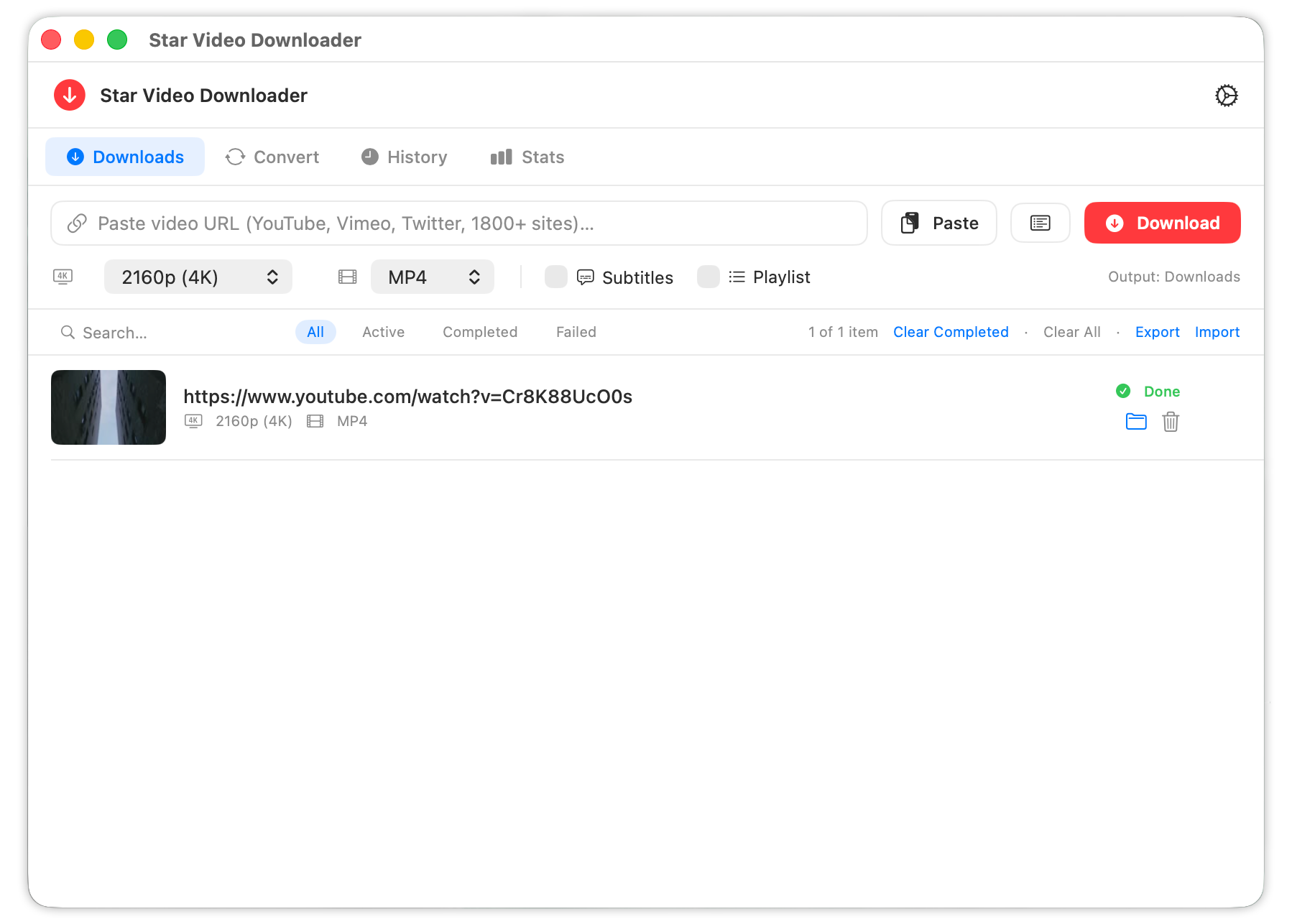Star Video Downloader App Screenshot